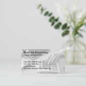 Zertifizierte einfache Visitenkarten für öffentlic Visitenkarte (Stehend Vorderseite)