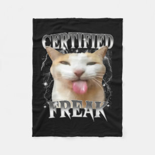 Zertifizierte Freak Eat Cement Funny Cursed Albern Fleecedecke