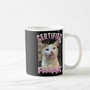 Zertifizierte Freak Niedlich Cat Meme Liebhaber vo Kaffeetasse