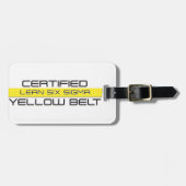Zertifizierte Gepäckmarke Lean Six Sigma Yellow Be Gepäckanhänger (Vorderseite horizontal)