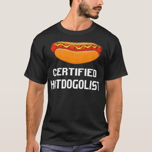 Zertifizierte Hotdogolist Hot Dog Sausages Lovers T-Shirt (Vorderseite)