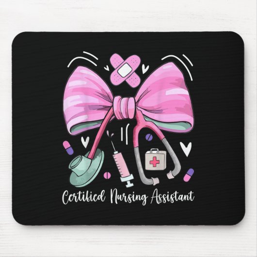Zertifizierte Krankenpflege Istant Cna Stethoscope Mousepad (Vorne)