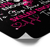 Zertifizierte Krankenpflegeassistentin für Niedlic Poster (Ecke)