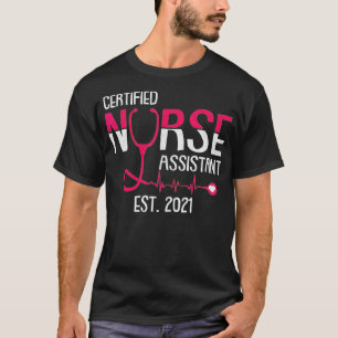 Zertifizierte Krankenpflegerin Est 2021 CNA Pflege T-Shirt