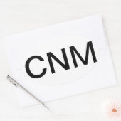 Zertifizierte Krankenschwester Midfrau Ovaler Aufkleber (Umschlag)