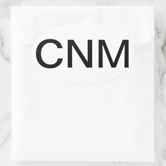 Zertifizierte Krankenschwester Midfrau Ovaler Aufkleber (Tasche)