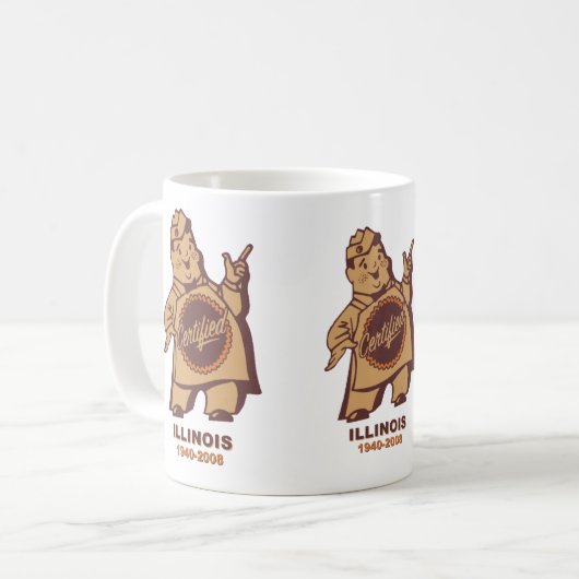 zertifizierte Lebensmittelunternehmer von Illinois Kaffeetasse (Vorderseite Links)