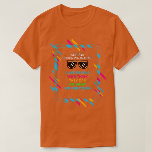 ZERTIFIZIERTE OPHTHALMISCHE UNTERSTÜTZUNG T-Shirt (Design vorne)