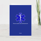 Zertifizierte paramedic Custom Grußkarte Karte (Rückseite)