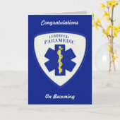 Zertifizierte paramedic Custom Grußkarte Karte (Gelbe Blume)