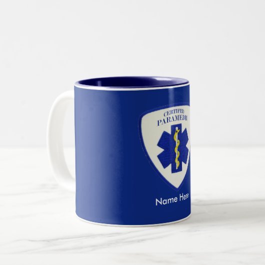 Zertifizierte Paramedic Custom Zweifarbige Tasse (Vorderseite Links)