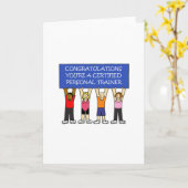 Zertifizierte Personal Trainer Herzlichen Glückwun Karte (Gelbe Blume)