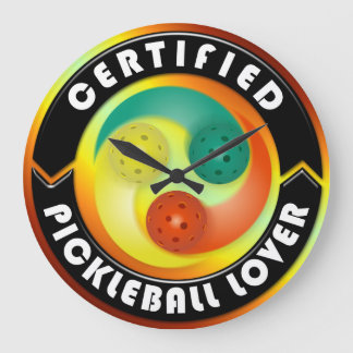 Zertifizierte Pickleball Lover 1-Wall-Uhren Große Wanduhr
