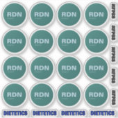 Zertifizierte RDN 16 runde Aufkleber (Vorderseite)