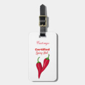 Zertifizierte scharfe Spikes Hot Thunder_Cove Gepäckanhänger (Vorderseite vertikal)