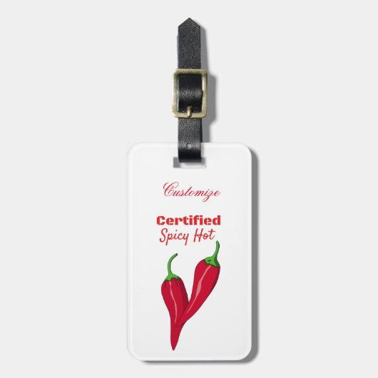 Zertifizierte scharfe Spikes Hot Thunder_Cove Gepäckanhänger (Vorderseite vertikal)