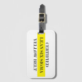 Zertifizierte Schlüsselkette für Lean-Six-Sigma-Ge Gepäckanhänger (Vorderseite Vertikal)