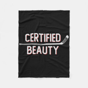 Zertifizierte Schönheit Lustiger Eishockey-Slang-W Fleecedecke