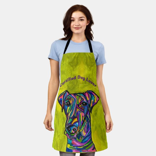 Zertifizierte Schürze für Hunde (Getragen)
