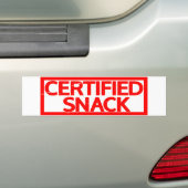 Zertifizierte Snack-Briefmarke Autoaufkleber (Auf Auto)