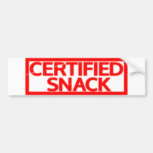 Zertifizierte Snack-Briefmarke Autoaufkleber