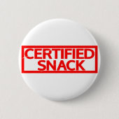 Zertifizierte Snack-Briefmarke Button (Vorderseite)