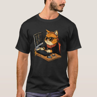 Zertifizierte Softwareentwicklerin für Katzen Männ T-Shirt