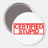 Zertifizierte STUDIE-Briefmarke Magnet (Vorderseite/Rückseite)