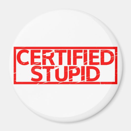 Zertifizierte STUDIE-Briefmarke Magnet (Vorne)