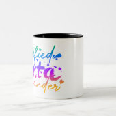 Zertifizierte Torta Pounder lustige dicke Latina T Zweifarbige Tasse (Mittel)