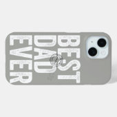 Zertifizierte Typografie für den besten Vater je V Case-Mate iPhone Hülle (Rückseite (Horizontal))