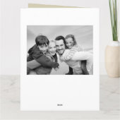 Zertifizierte Typografie für den besten Vater je V Karte (Rückseite)