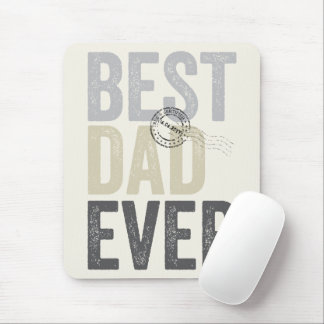 Zertifizierte Typografie für den besten Vater je V Mousepad