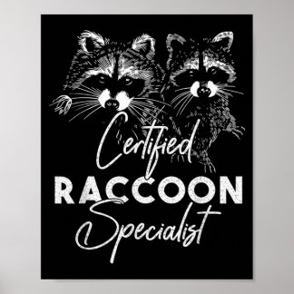 Zertifizierte Waschbär-Spezialagentur Lustig Poster