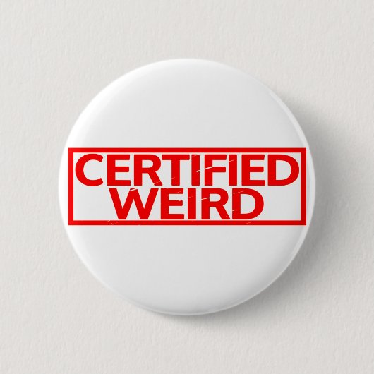 Zertifizierte Weiß-Briefmarke Button (Vorderseite)