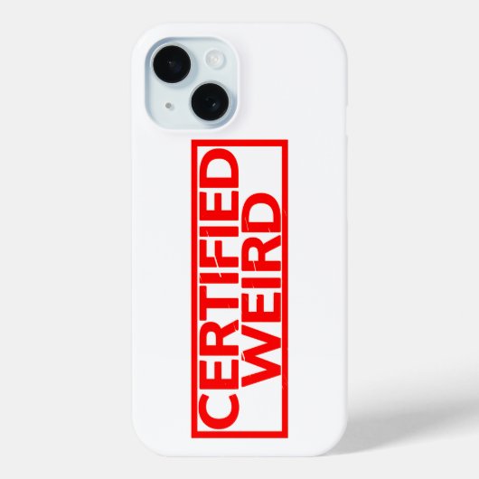Zertifizierte Weiß-Briefmarke Case-Mate iPhone Hülle (Rückseite)