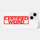 Zertifizierte Weiß-Briefmarke Case-Mate iPhone Hülle (Rückseite (Horizontal))