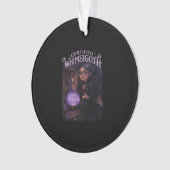 Zertifizierte Whimsigoth Hexe Broom Closet Classic Ornament (Vorderseite)