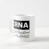 Zertifizierter amtlich anerkannter Anästhesist CRN Kaffeetasse (Vorderseite Links)