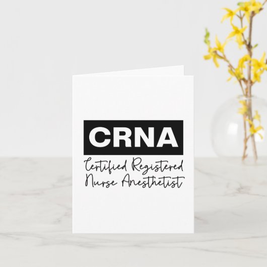 Zertifizierter amtlich anerkannter Anästhesist CRN Karte (Gelbe Blume)