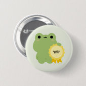 Zertifizierter Anhänglicher Frosch Button (Vorne & Hinten)
