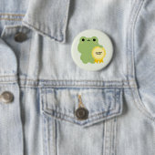 Zertifizierter Anhänglicher Frosch Button (Beispiel)
