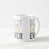 Zertifizierter Bester Vater je Vatertag | Geburtst Kaffeetasse (VorderseiteRechts)