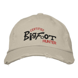 Zertifizierter BIGFOOT Hunter Halloween-Stickereih Bestickte Baseballkappe