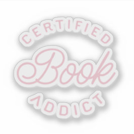 Zertifizierter Bücherjunkie Aufkleber