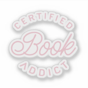 Zertifizierter Bücherjunkie Aufkleber