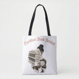 Zertifizierter Buchsüchtiger Tasche