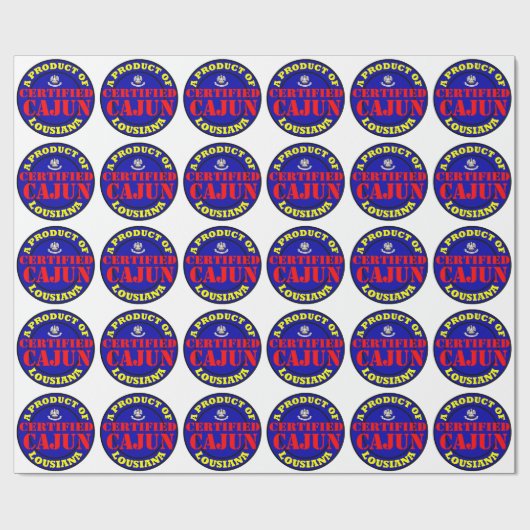 ZERTIFIZIERTER CAJUN GESCHENKPAPIER (Flach)