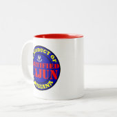 ZERTIFIZIERTER CAJUN ZWEIFARBIGE TASSE (Vorderseite Links)