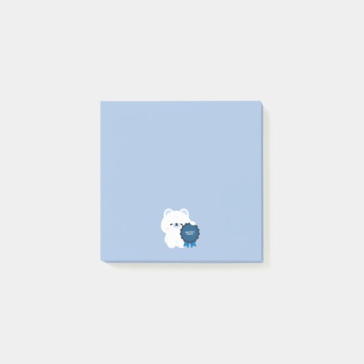 Zertifizierter Chaos Eisbär Post-it Klebezettel (Vorderseite)